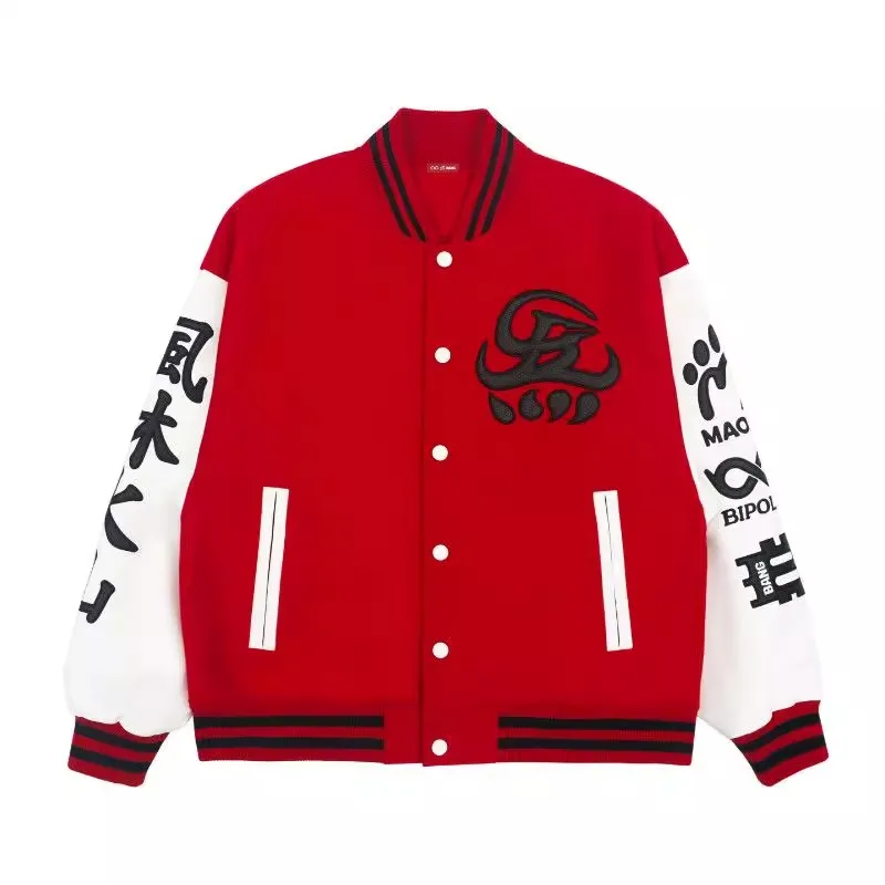 سترة بيسبول أمريكية فضفاضة للأزواج لخريف وشتاء بالإضافة إلى حجم رياضي مطرز للنساء Jaet للشباب في الهواء الطلق... #3