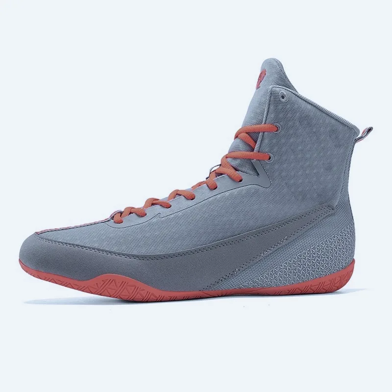 Classic Brand Comfortable Mid-Top Wrestling Shoe Professional Boxing Fighting Boots Top Quality Competition Sport Fighting Shoe