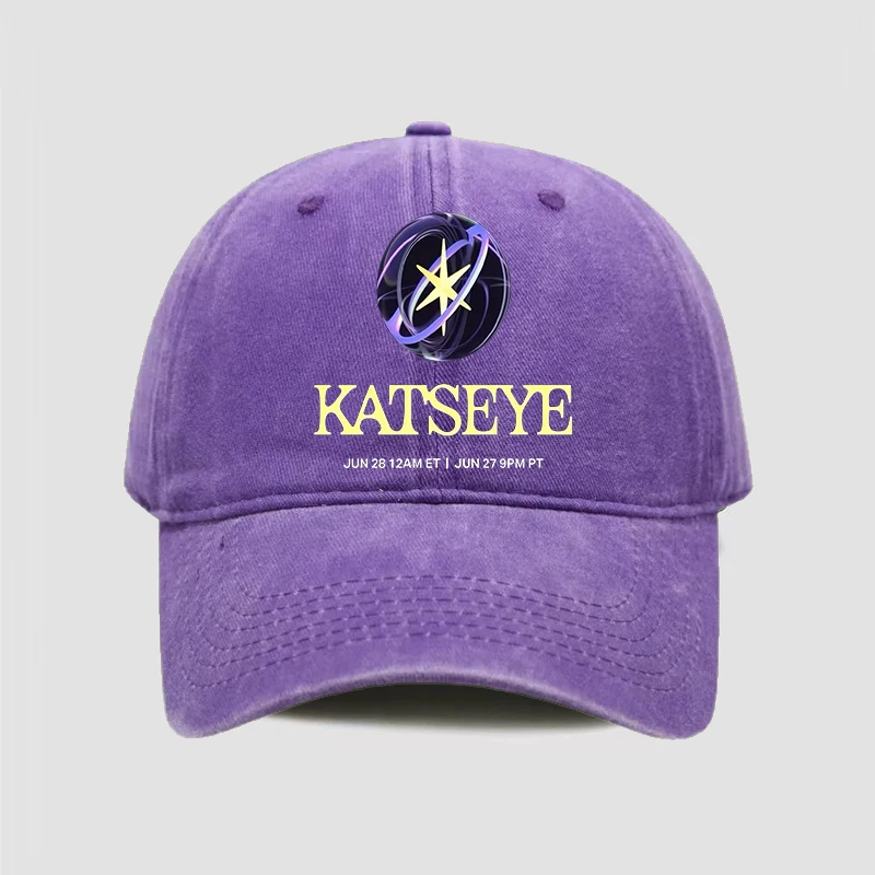 Katseye رجل امرأة قبعة بيسبول عادية غسلها الهيب هوب قبعة الإناث الذكور قبعة الشمس موضة Y2K القبعات الرياضية Kpop روك قبعات البيسبول