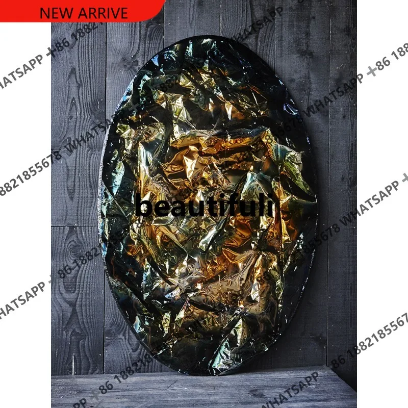 D178 High sense round living room background wall decorative painting porch hanging painting hotel mural