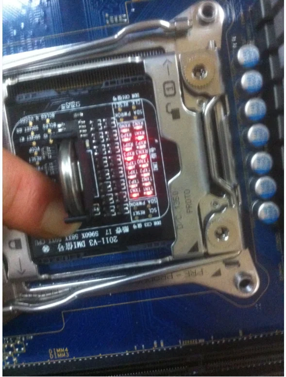 LGA2011-V3 Server CPU LED Dummy Load Test Board Socket Signal Troubleshooting Fixture For Server Mainboard Repair