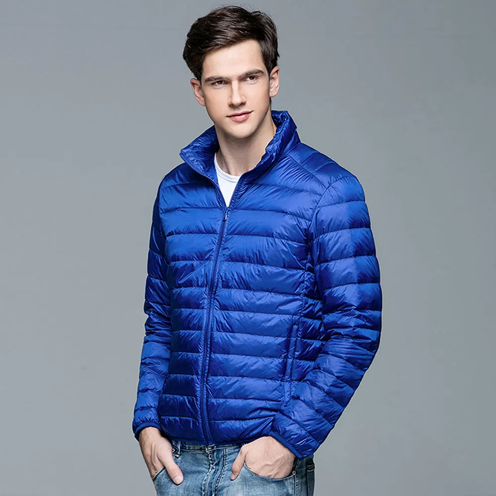 Chaqueta de plumón de pato para hombre, abrigo ultraligero, blanco, 90%, a la moda, novedad de otoño e invierno, 2022