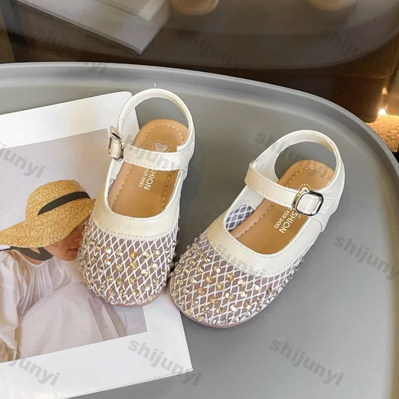

Children Sandals 2026 Summer New Concise Breathable Princess Shoes Girl Comfortable Lightweight Soft Sole Kids Mary Jane Shoes