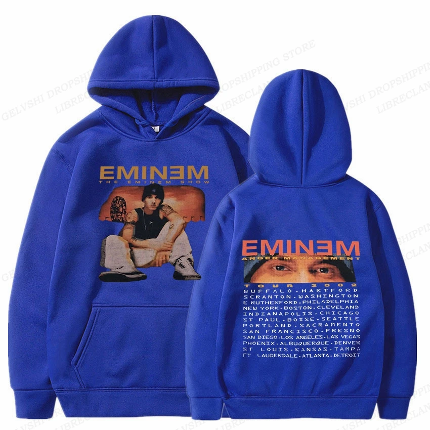 Rapper Eminem Hoodie Men Women Fashion Hoodies Kids Hip Hop Hoodies Sweatshirts Women Sweats Boy Coats Album Tracksuit Rock 2023