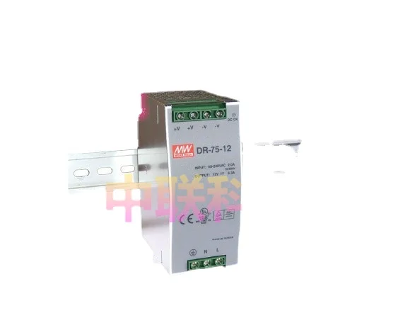 

Taiwan Mingwei DR-75-24 12 5 48 Mingwei rail switching power supply 75W 24V3A DR75-12