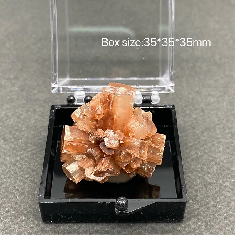 

100% Natural columnar aragonite Mineral Specimens Stones and Crystals Healing Crystal +Box size:35*35*35 mm