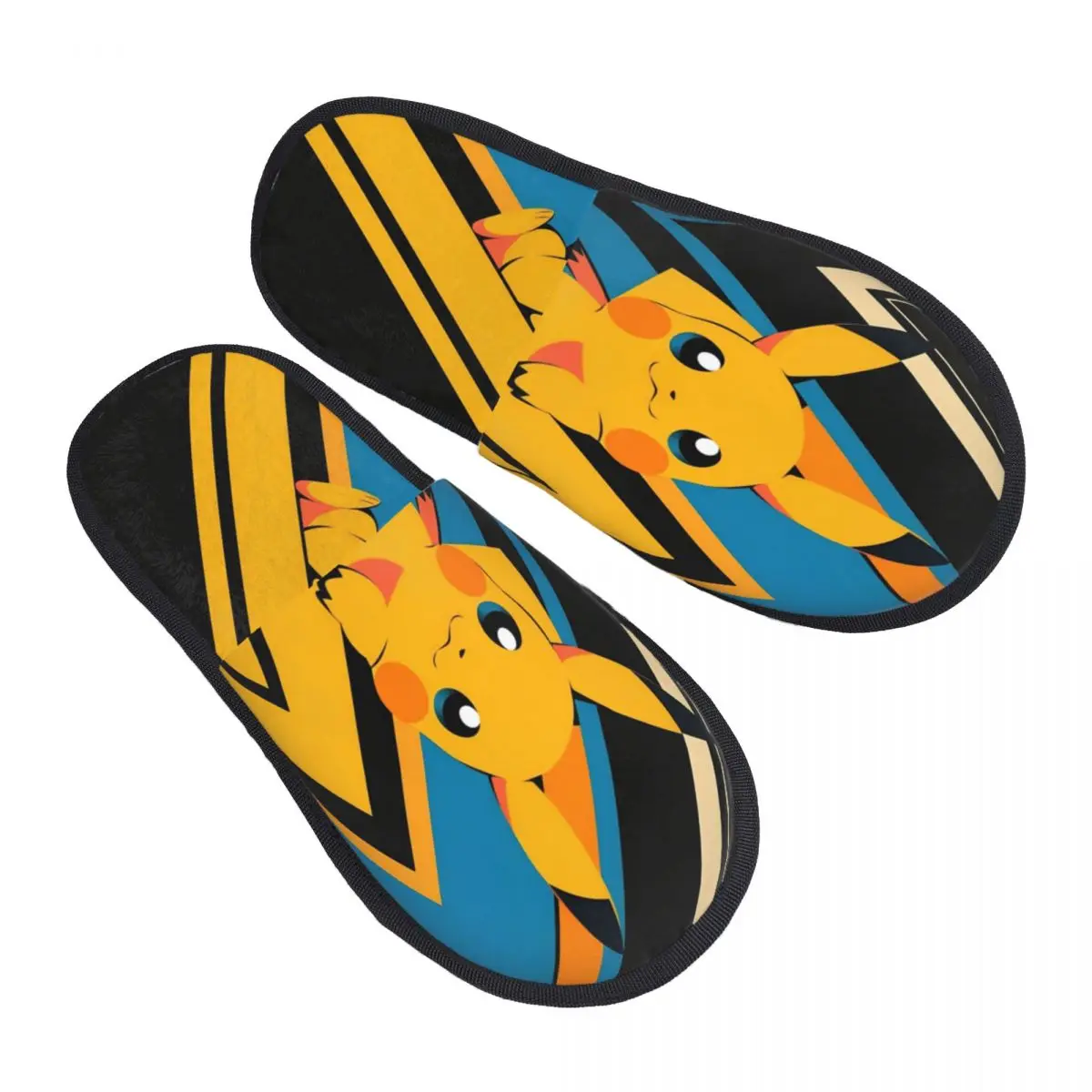 

Зимние домашние хлопковые тапочки Пикачу Сквиртлы Psyducks Аксессуары Домашние меховые тапочки Слайды Уютные нескользящие шлепанцы для спальни