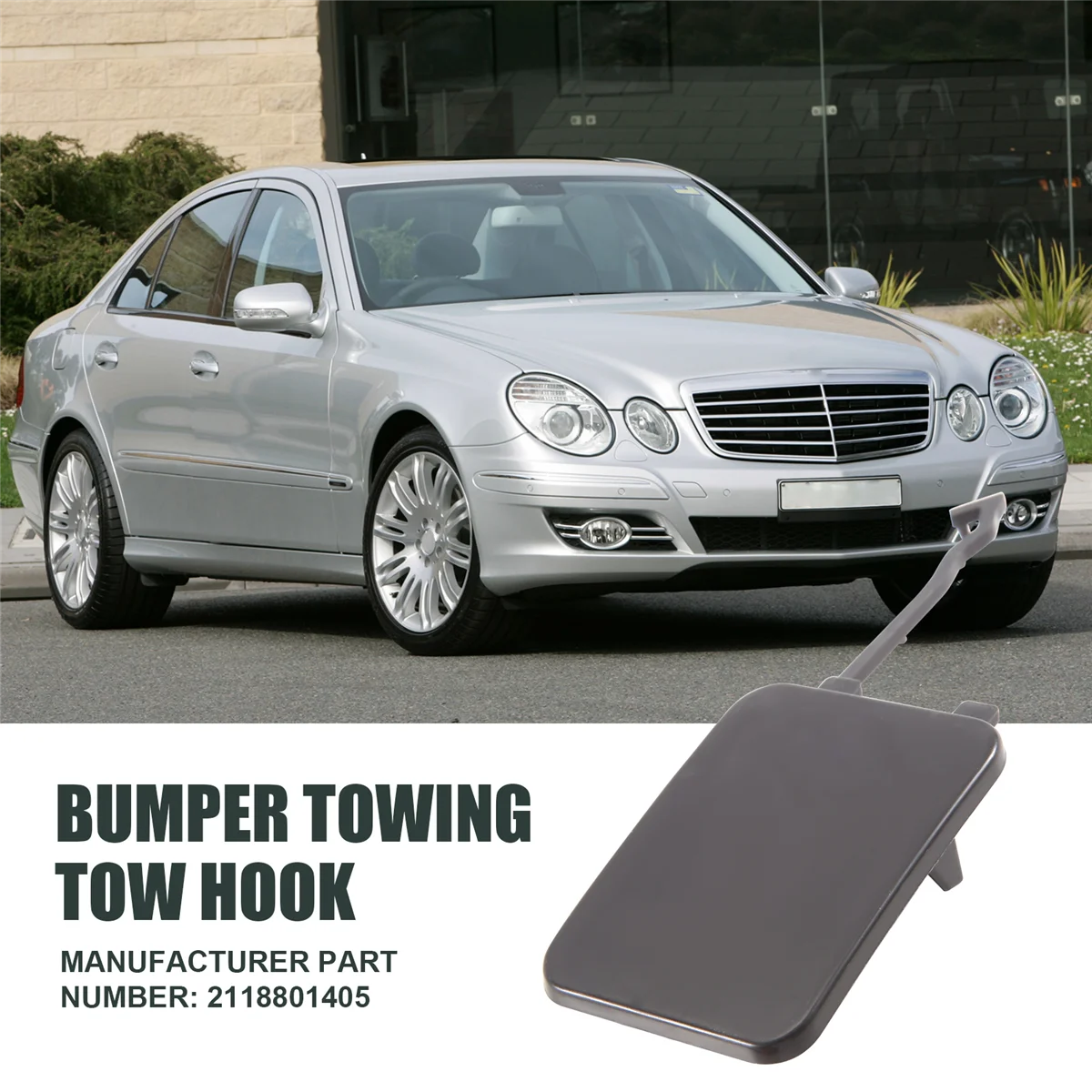 2118801405 für-w211 e-Klasse e280 e320 e350 e550 e500 e55 2004-2015 hintere Stoßstange Abschlepp haken abdeckung kappe