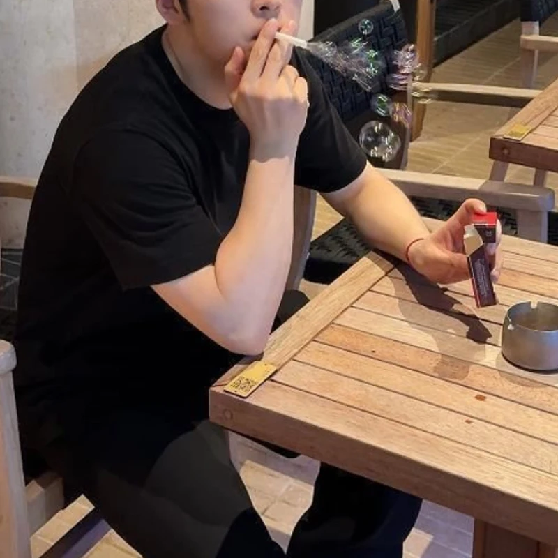 Funny Creative Plastic Cigarette Box Parody Bubble Machine Outdoor Portable EDC Toy Gifts Tool