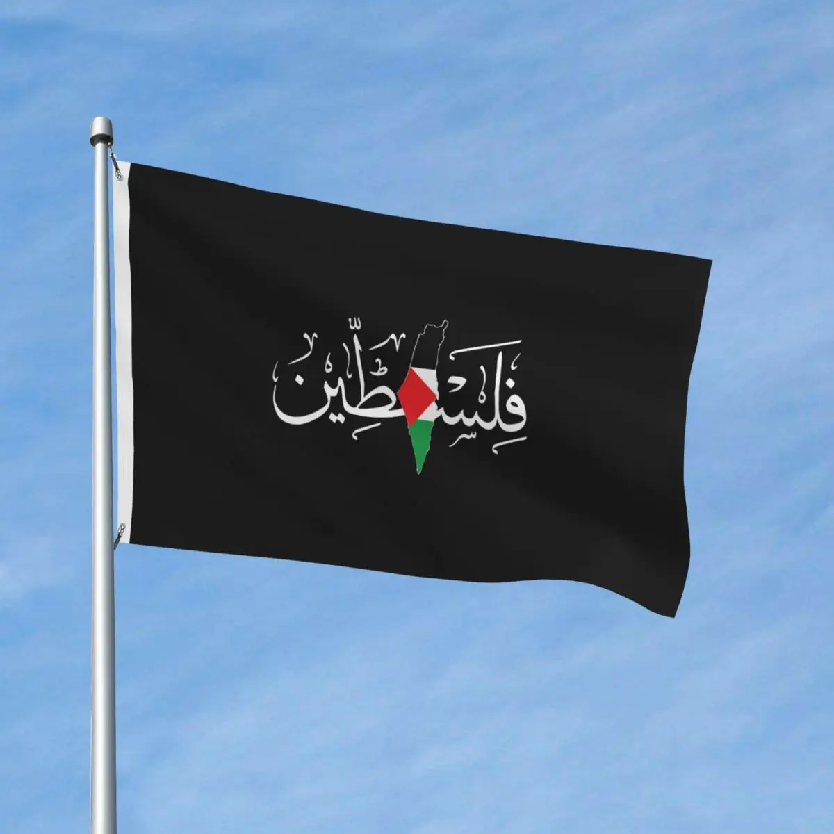 Palestinian Arabic Flag Outdoor Banner All Weather Palestine Solidarity Flag Map Decoration Fade Proof 60x90 90x150cm Flags