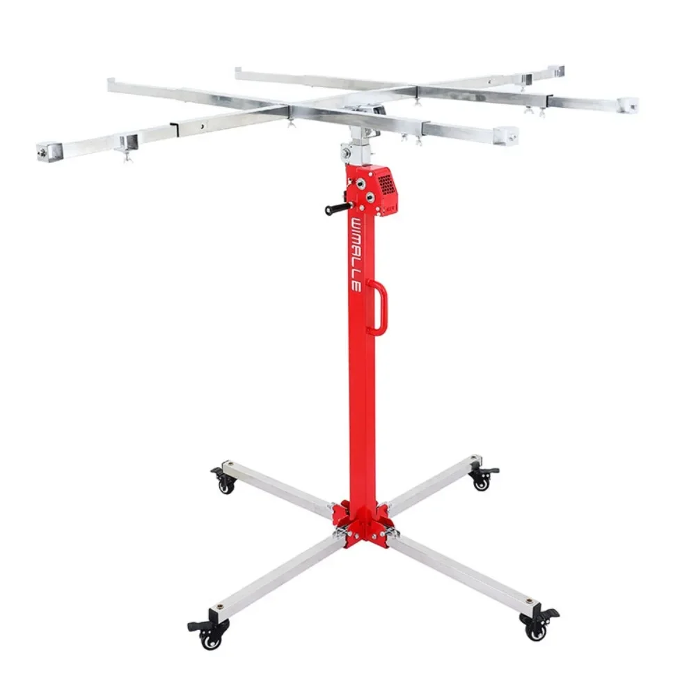 

Hand cranked gypsum board lifting and moving small ceiling punching