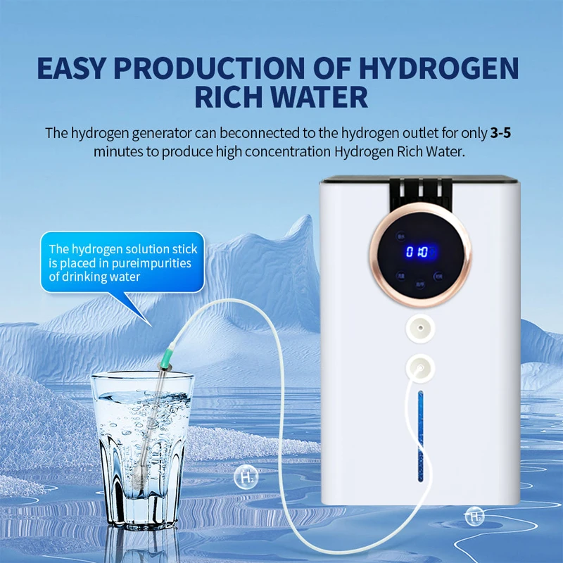 Hydrogen Inhaler Generator 300ML 900ML Molecular H2 O2 Equipment Hydrogen Inhalation Machine H2 Inhaler for Elderly Athletes