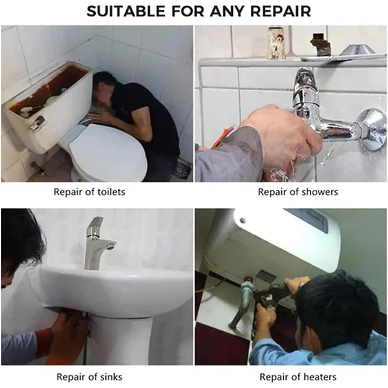 B69C Ключ для раковины, 7 размеров, универсальный ключ для сантехники под раковиной, многофункциональный ключ для смесителя из углеродистой стали, набор ключей для раковины, 2 шт.