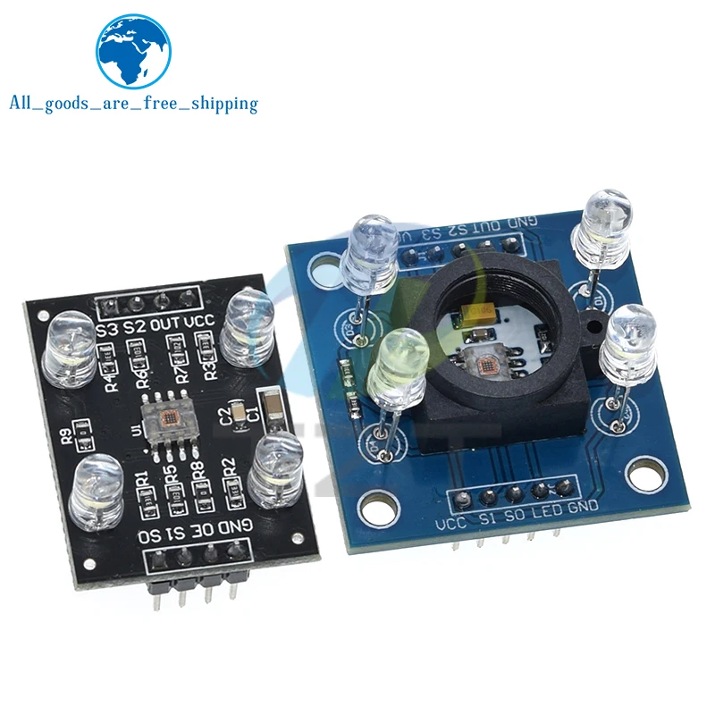 TZT Color recognition sensor TCS230 TCS3200 Color sensor Color recognition module for arduino DIY Module DC 3-5V Input