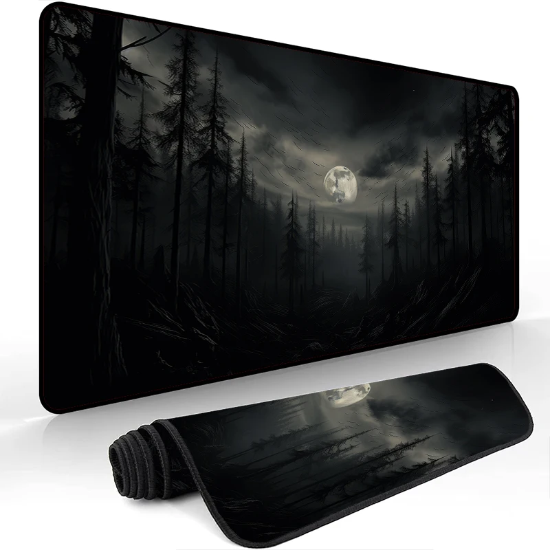 

Игровой коврик Fantasy Forest Art Playmat, несколько размеров, коврик для мыши, нескользящая резиновая основа, 350x600, настольный коврик, моющийся, для игр и офиса