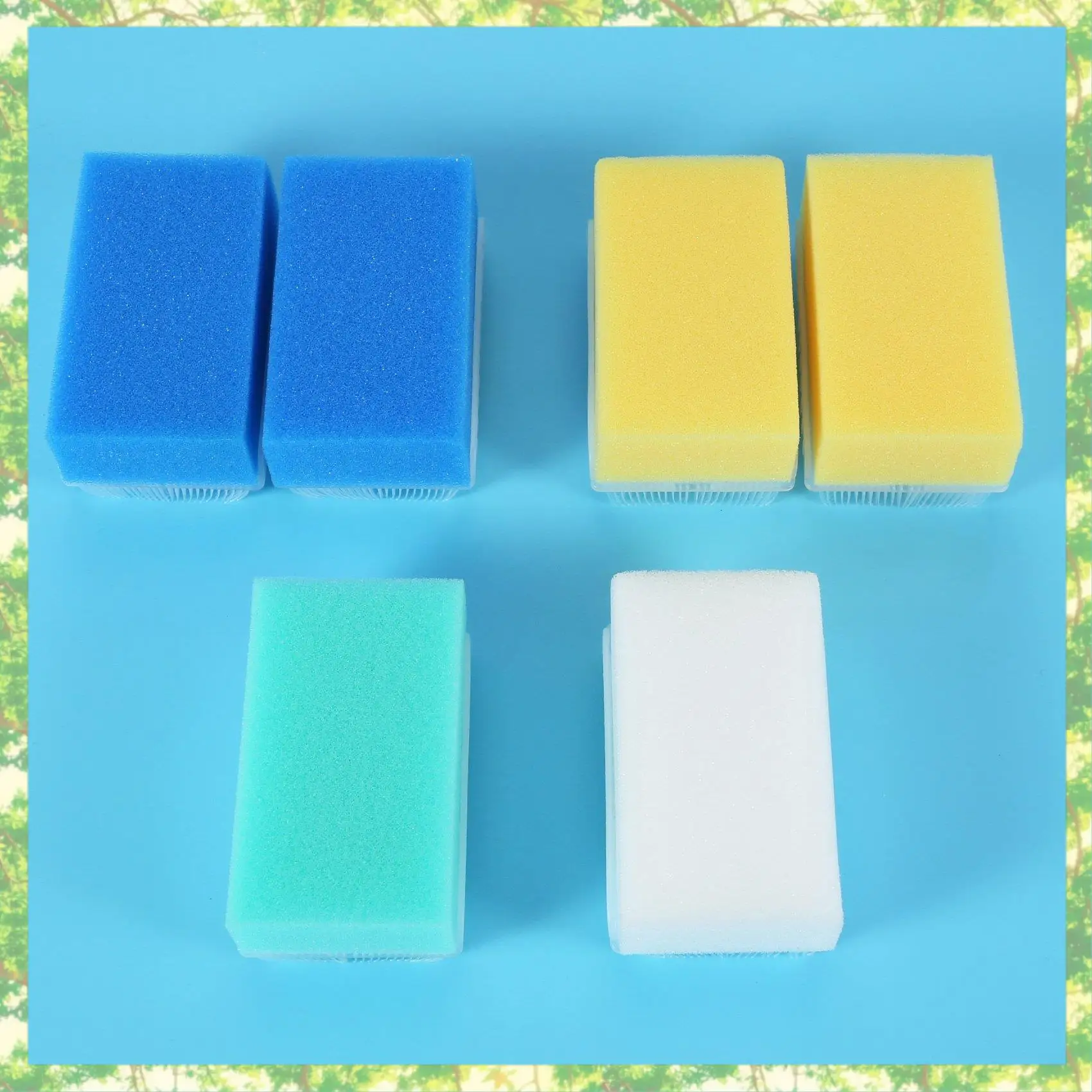 

Eco-Friendly-Baby Bath Sponge (6 Pieces) Soft Foam Washer With Cradle Cap Brush Body,Hair And Scalp Clean Gentle Baby Sensory Br
