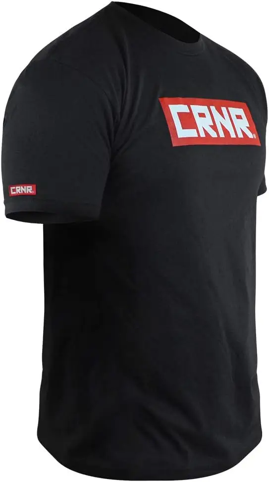 Combat Corner Redtangle T-Shirt | Mens Active Fitted Shirt | Casual Athletic Basic Tee Shirt