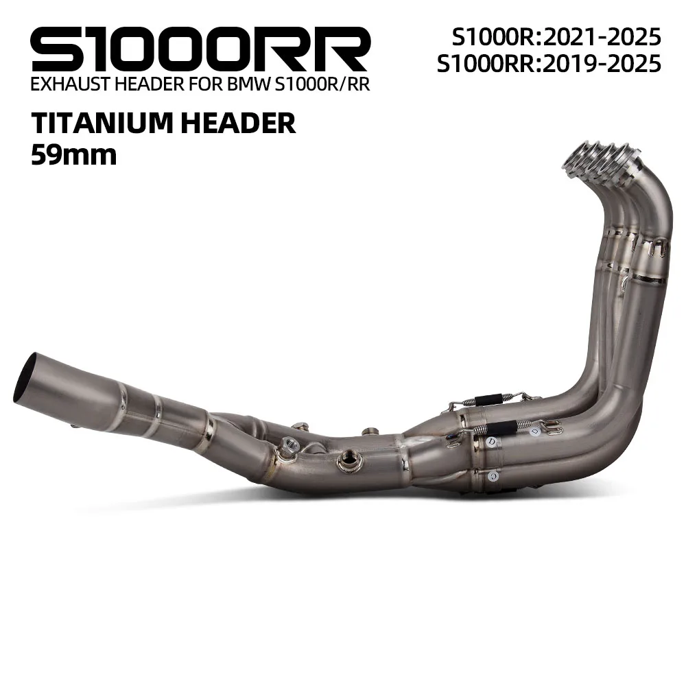 

Выпускной коллектор S1000RR для BMW S1000RR 19-26, M1000RR 19-24, S1000R, M1000R 21-26. Гоночная передняя соединительная труба для мотоциклов.