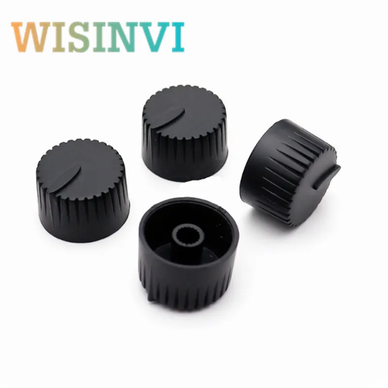 

10 шт., 25X15 мм, пластиковая ручка, ручка потенциометра, усилитель, ручка громкости звука, крышка в форме цветка, внутреннее отверстие 6 мм