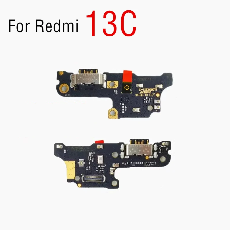 شاحن قاعدة USB لـ Xiaomi Redmi 12C 13C 14C موصل شحن منفذ استبدال كابل الميكروفون