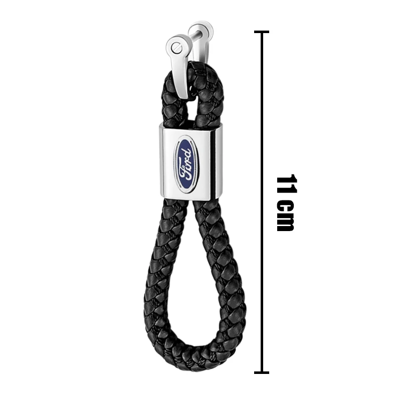 Car Weaving Rope Keychain Key Tag Keyring For Ford Focus 2 3 mondeo mk3 f150 fusion mustang mk7 mk2 Ranger mk4 Auto Key Holder