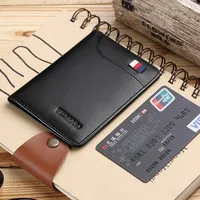 Genuine leather men's wallet business card holder business men's short Wallet Zipper Leather Wallet 셀린느 카드지갑