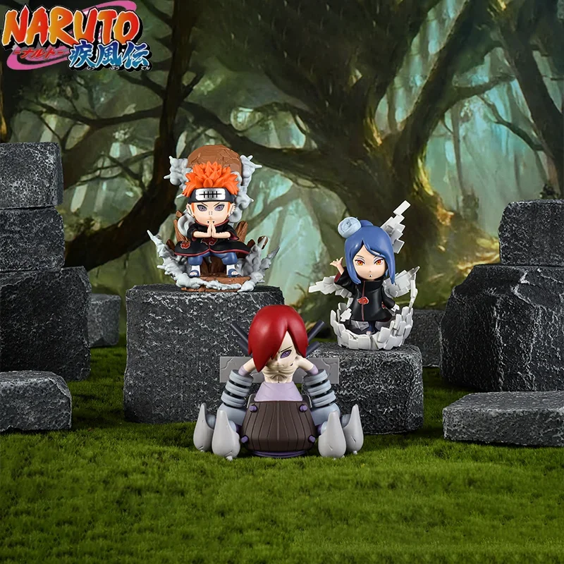 

New Original Naruto Shippuden Akatsuki Character Blind Box Cute Anime Action Figures Naruto Akatsuki Collectible Set Mystery Box