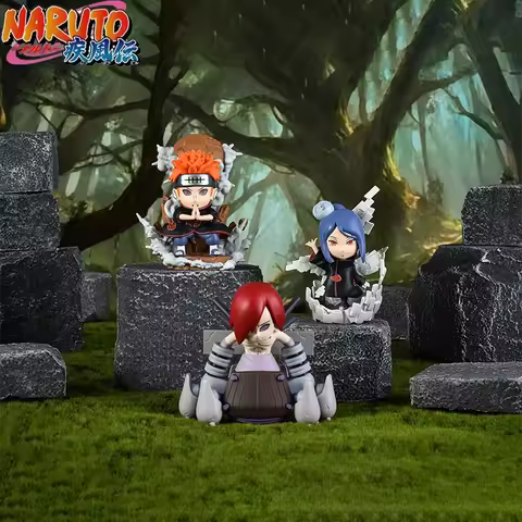 New Original Naruto Shippuden Akatsuki Character Blind Box Cute Anime Action Figures Naruto Akatsuki Collectible Set Mystery Box