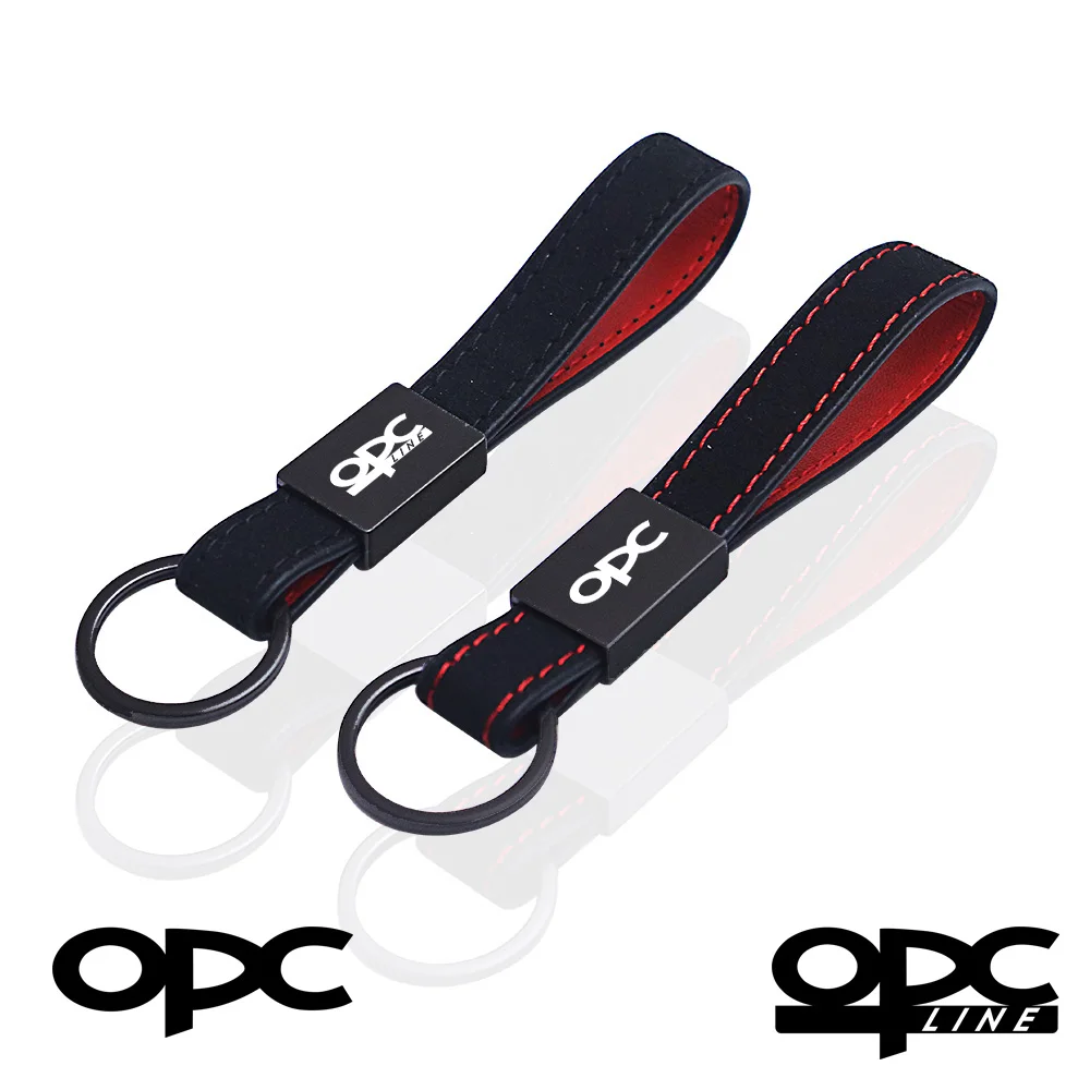 for opel opc opcline astra h j k g vectra b c zafira b corsa c d car key chain leather keychain Car Accessories