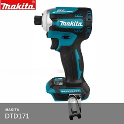 Makita-Driver de impacto sem fio sem escova, unidade de ferramentas sem motor, DTD171, 18V, 2024