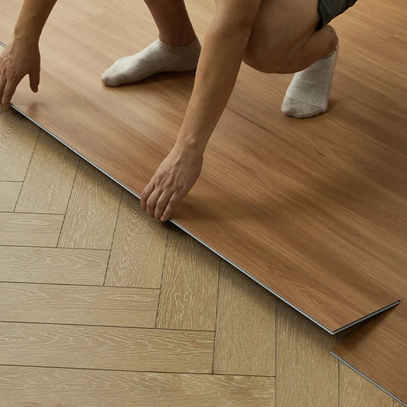 10Pcs 40x15cm PVC Floor Stickers Self-adhesive Stickers Waterproof Thickened Wood Grain Floor Stickers Stickers bedroom
