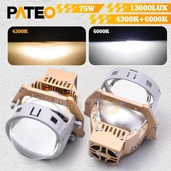 3 Inch Bi LED Lenses Dual-Colors 4300K 6000K Headlight Projector For Hella 3R G5 13000Lux LED Lights Upgrade Kit Car Accessories
