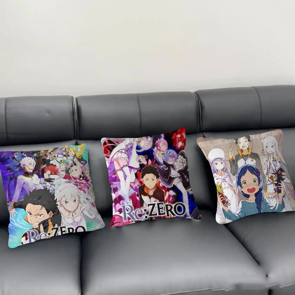

Anime R-Re-Zero Pillow Gift Home Office Decoration Pillow Bedroom Sofa Car Cushion CoverPillow Case