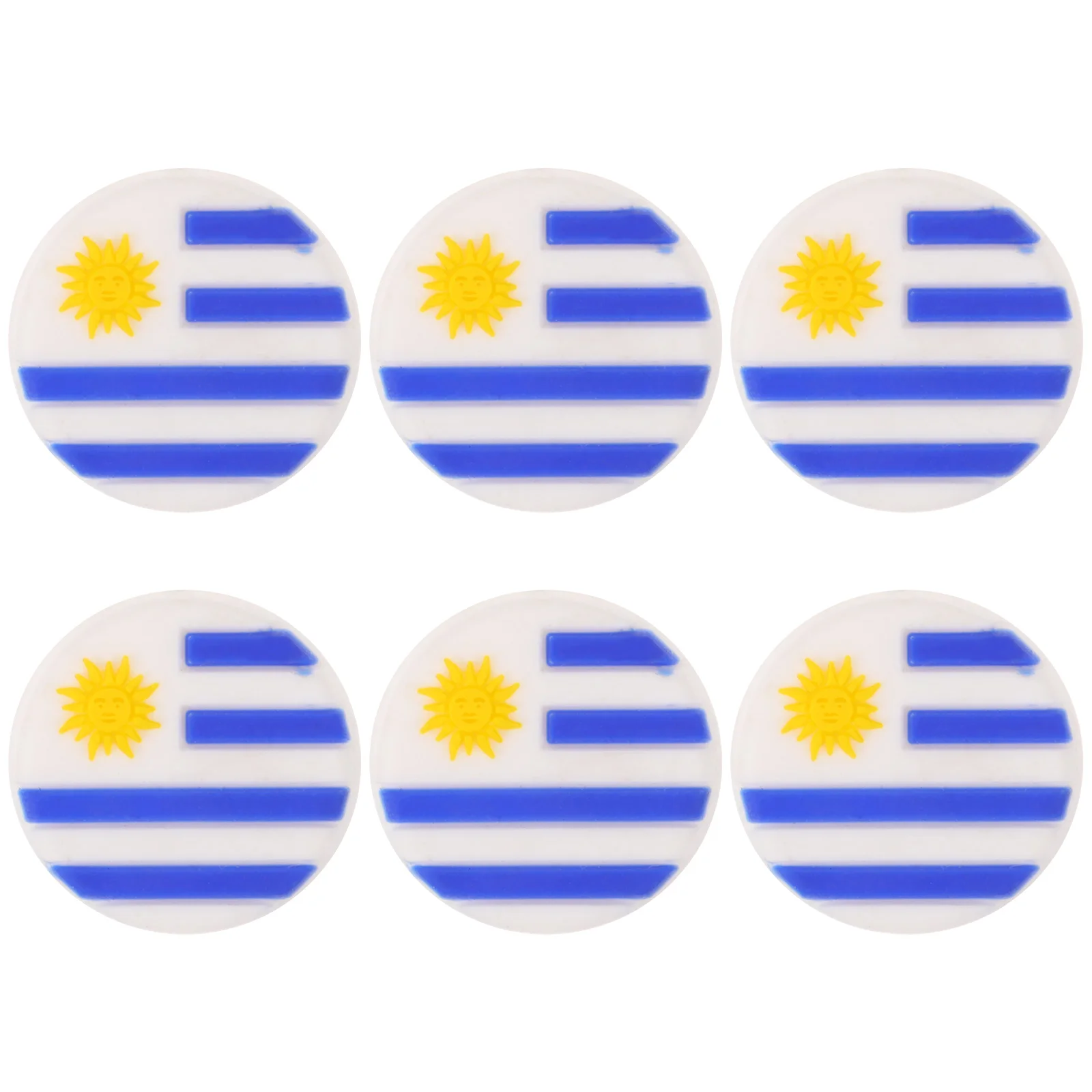 

6 Pcs Tennis Racket Shock Absorber Absorption Damping Supply Silica Gel Dampners for Rackets