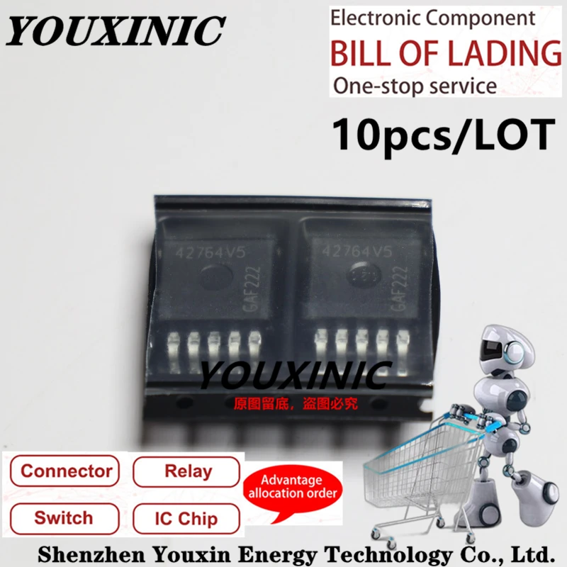 

YOUXINIC 2021+ 100% New Imported Original TLE42764GV50ATMA1 TLE42764GV50 42764V5 TO-263 Power Management Chip