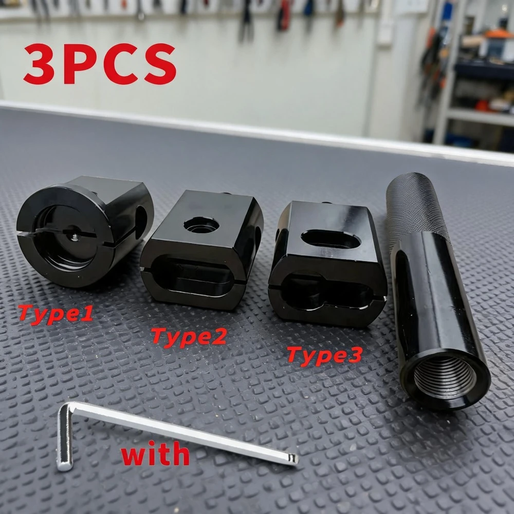 2‑in-1 Heavy Duty Lock Cylinder Remover Tool Set Professional AB Lock Core Puller Wrench, Locksmith Barrel Breaking Removal Tool