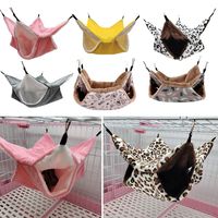 Double-layer Thicken Rabbit Squirrel Comfortable Hamster Hammock Small Animal Sleeping Bag Guinea Pig Nest Warm Cage House