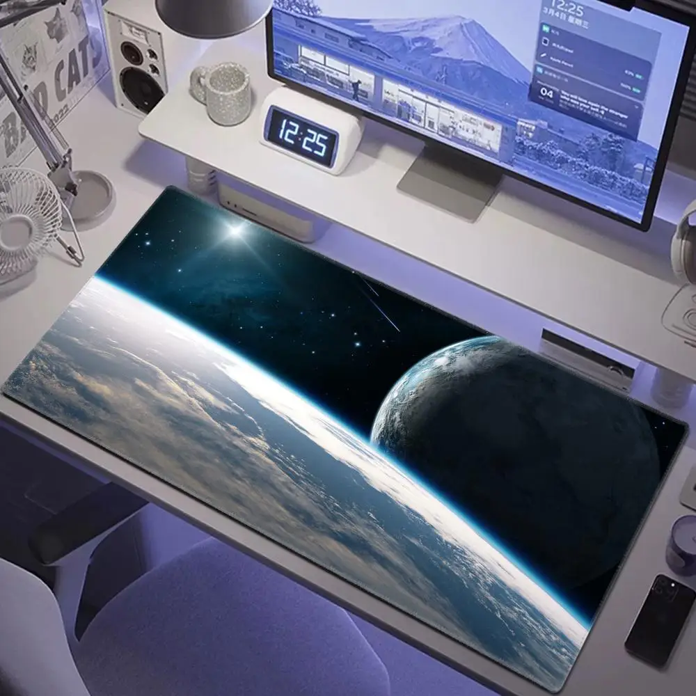 

Коврик для мыши Universe Space Solar System Planet, милый коврик для мыши HD, расширенные коврики для игровой клавиатуры, большой коврик для геймерской мыши XXL 90x40