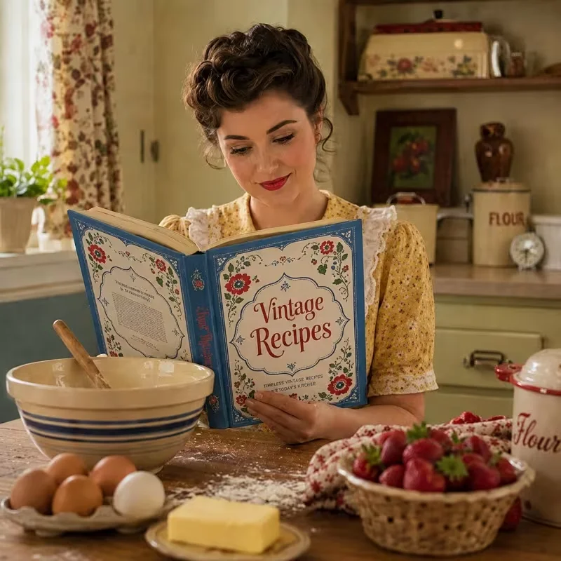 Retro Recipes and Guidebook: Classic Family Dishes, Traditional Baking, Heartwarming Culinary Creations, and Home Kitchen Inspiration