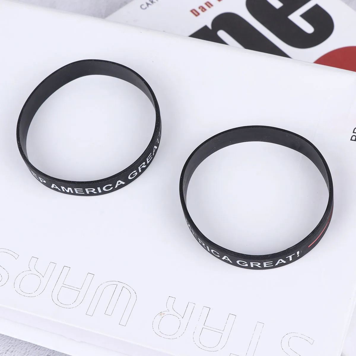 

3pcs Bracelets Bright Color Soft Flexible Wristbands Party Accessories Bracelet USA Design