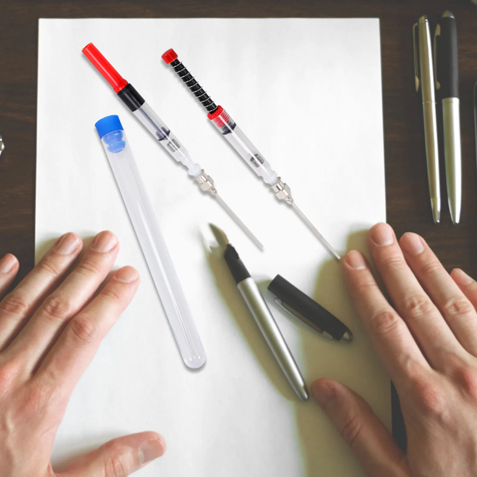 

Набор из 6 вспомогательных насосов-абсорберов для чернил, практичные и качественные пружинные наполнители для перьевых ручек