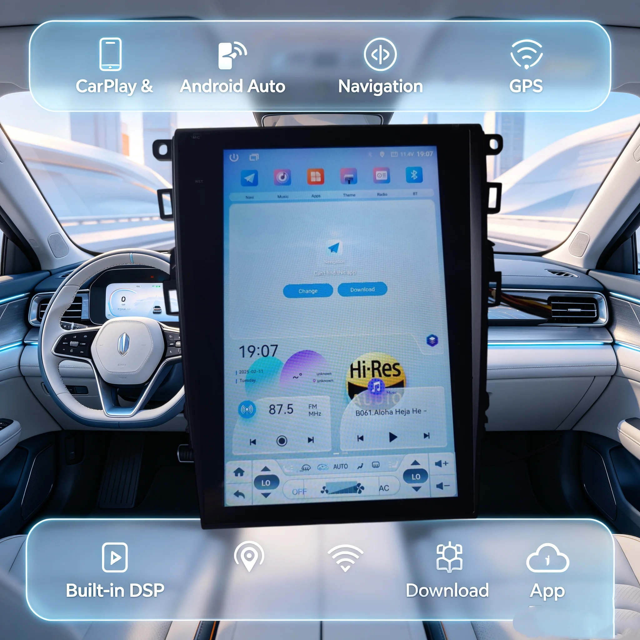 Android 15 Touch Screen For Ford Fusion Mondeo 2014 - 2019 Car Radio Multimedia Stereo Video Player GPS Head Unit Carplay