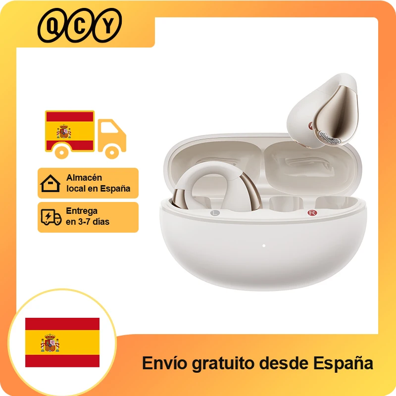 QCY Crossky C30 auriculares inalámbricos Bluetooth 5,4 clip de oreja TWS auriculares deportivos Clip de oreja abierta auriculares de doble conexión