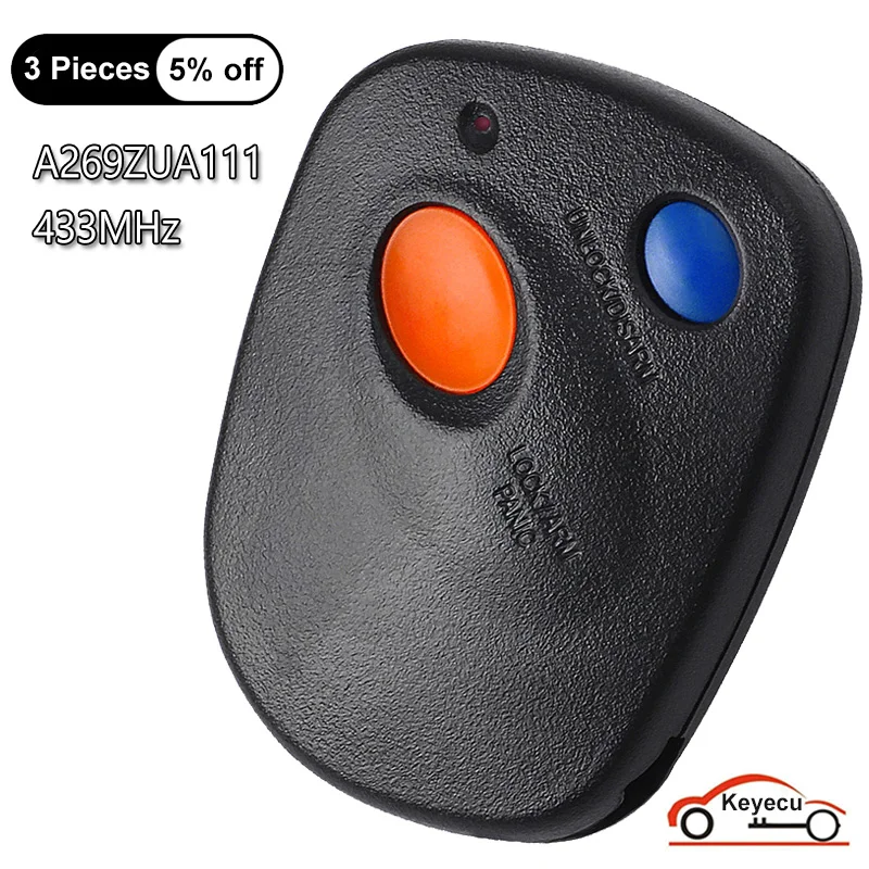 

KEYECU 2 Buttons 433MHz for Subaru Baja Outback Impreza Forester Legacy 2002 2003 2004 2005 2006 Remote Key Fob FCC: A269ZUA111