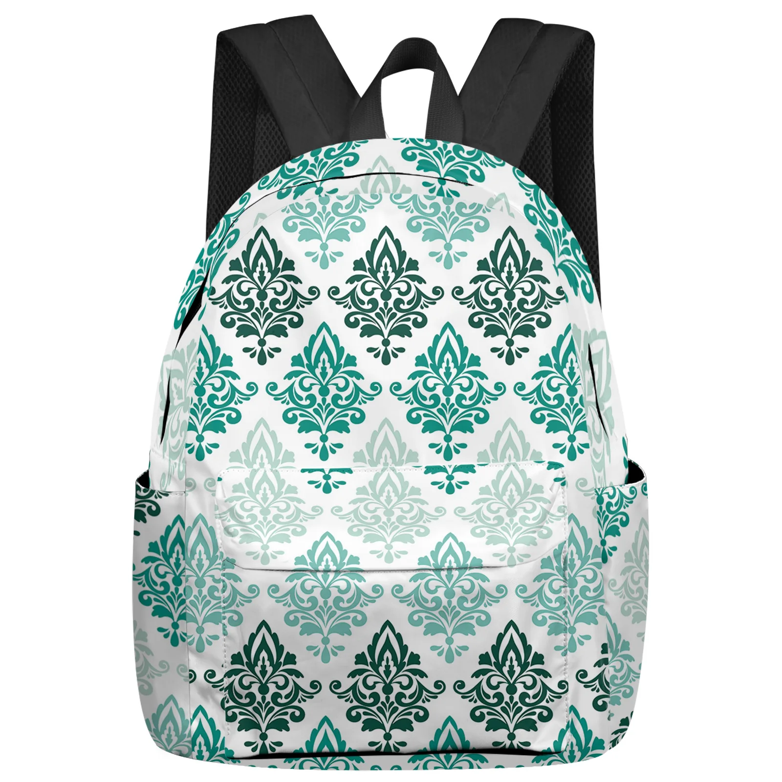 

Luxurious Pattern Gradient Teal Feminina Backpacks Teenagers Student School Bags Laptop Backpack Men Women Female Travel Mochila