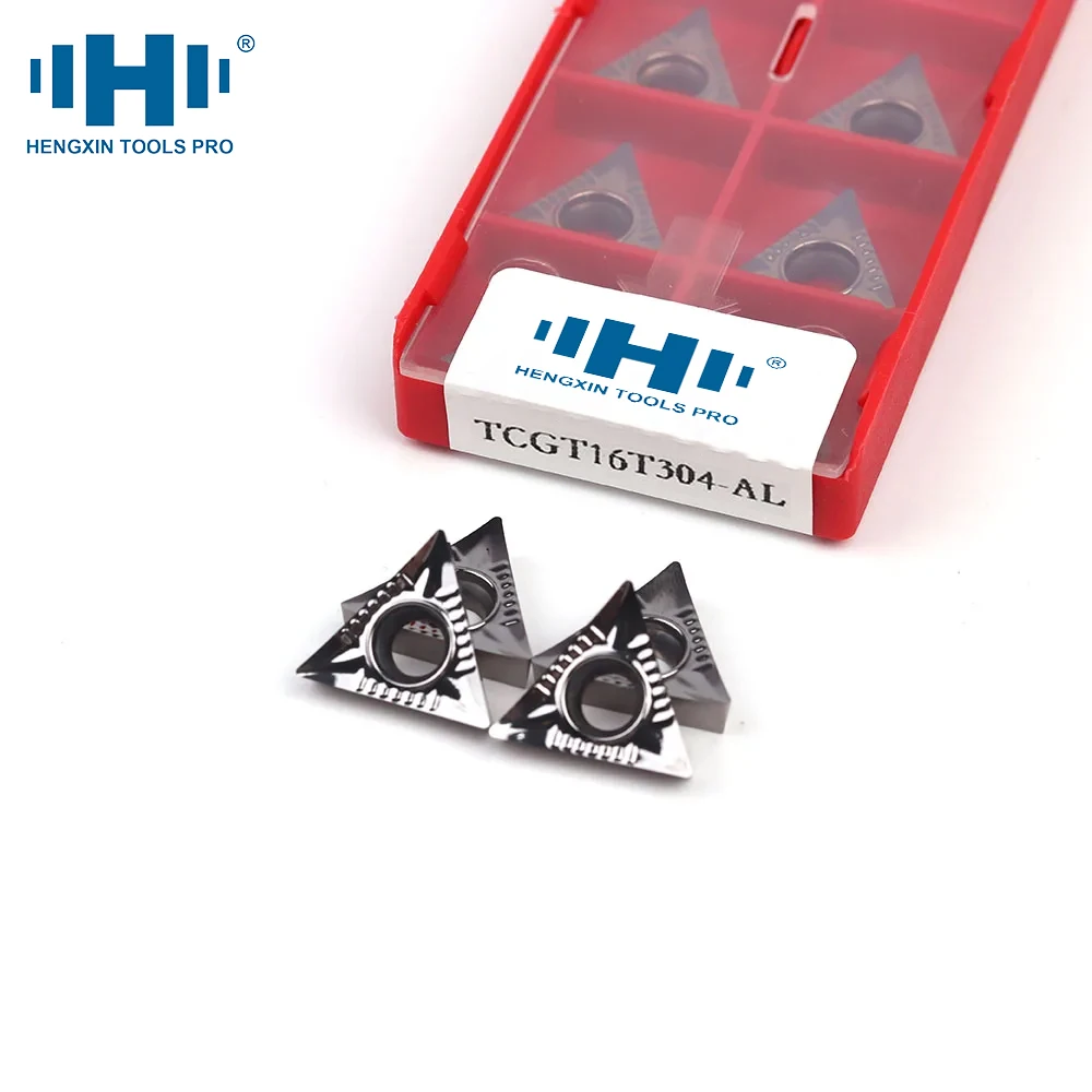 

HENGXIN Carbide Insert for Aluminum TCGT 090202 TCGT 16T304 TCGT 110202 AK External Turning Tool Blade Lathe Parts CNC Cutter