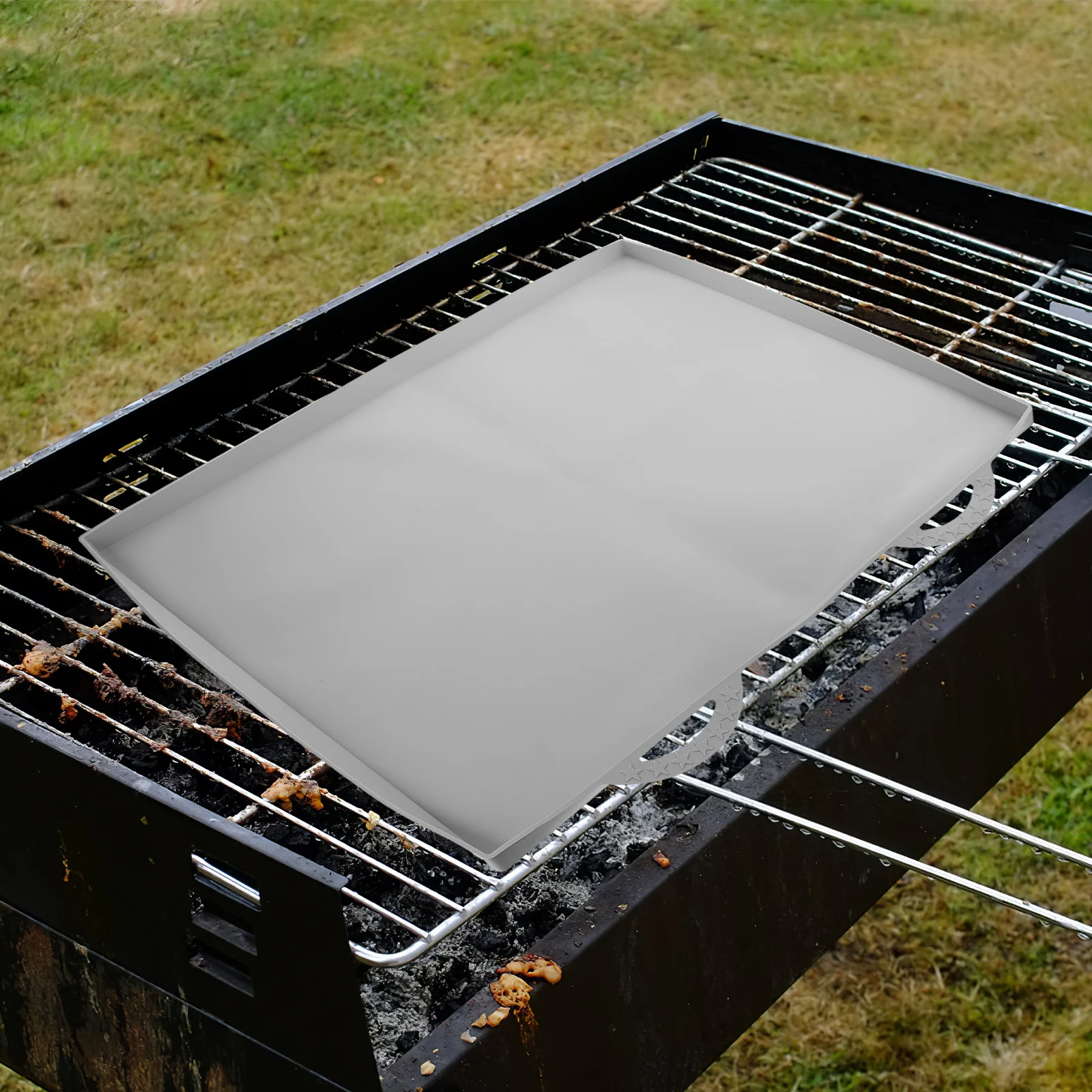 

Silicone Griddle 22 Inch Grill Griddle Mat Food Grade Heavy Duty Reusable BBQ Grill Cover Protector Cookware