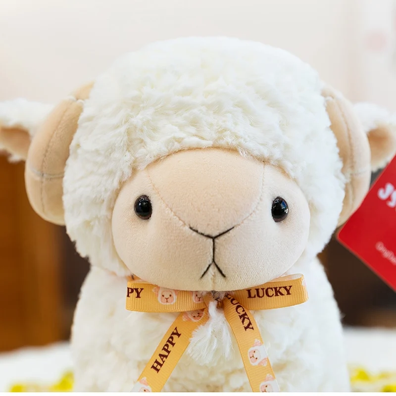 Jouet en peluche de chèvre debout de 23cm, Animal en peluche doux et moelleux, idée cadeau de vacances parfaite pour la décoration de la maison des enfants