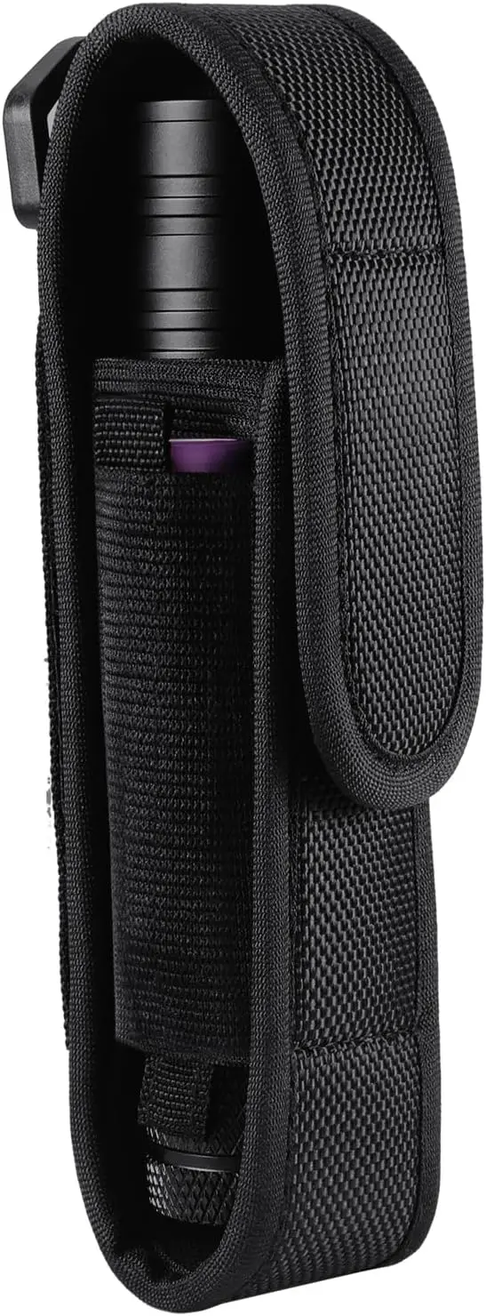 

Adjustable Tactical Flashlight Holster with Molle, Fits Most Flashlights for Belt Mounting