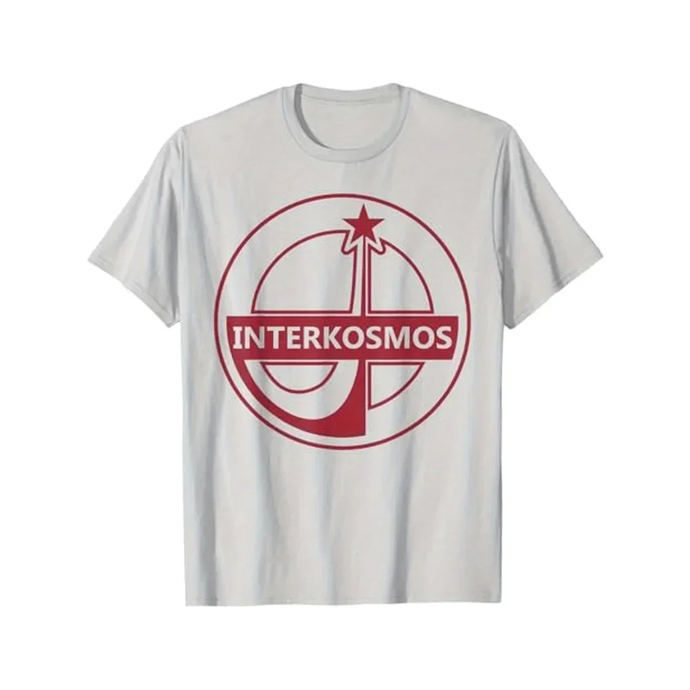 

Men's Vintage Soviet Union Space Program Graphic T-Shirt - Intercosmos Russia Sputnik USSR Retro Space Exploration Design with